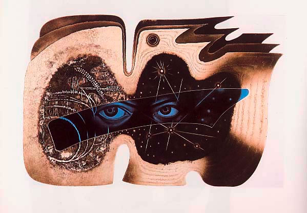 深澤幸雄「凍れる歩廊（ベーリング海峡）」銅版画　1978年